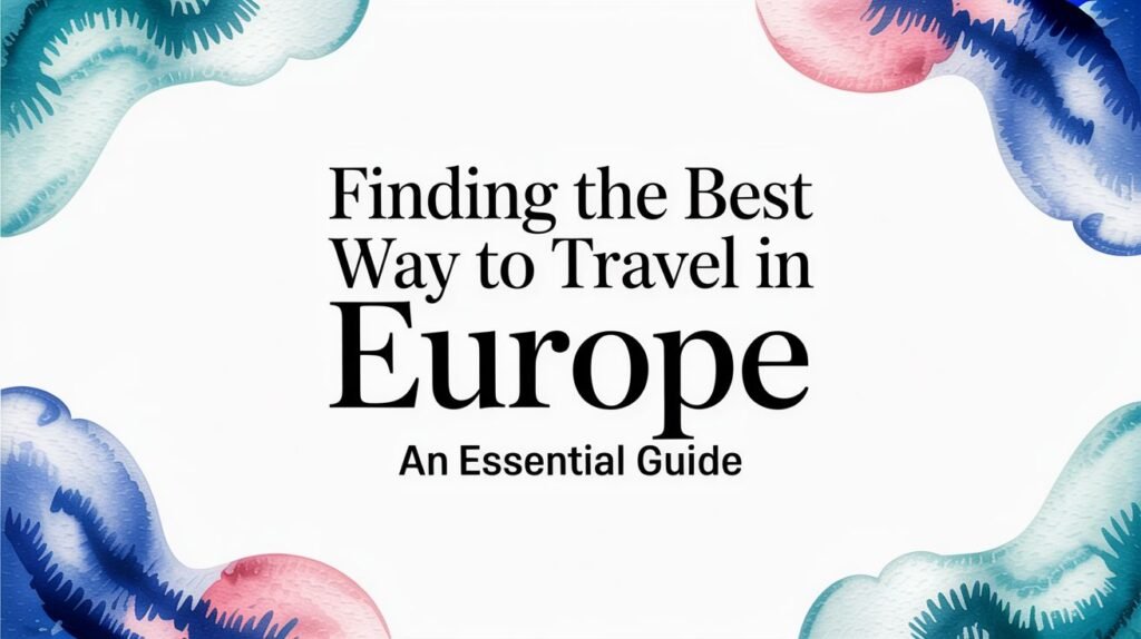 Best way to travel in Europe — essential guide hero banner title