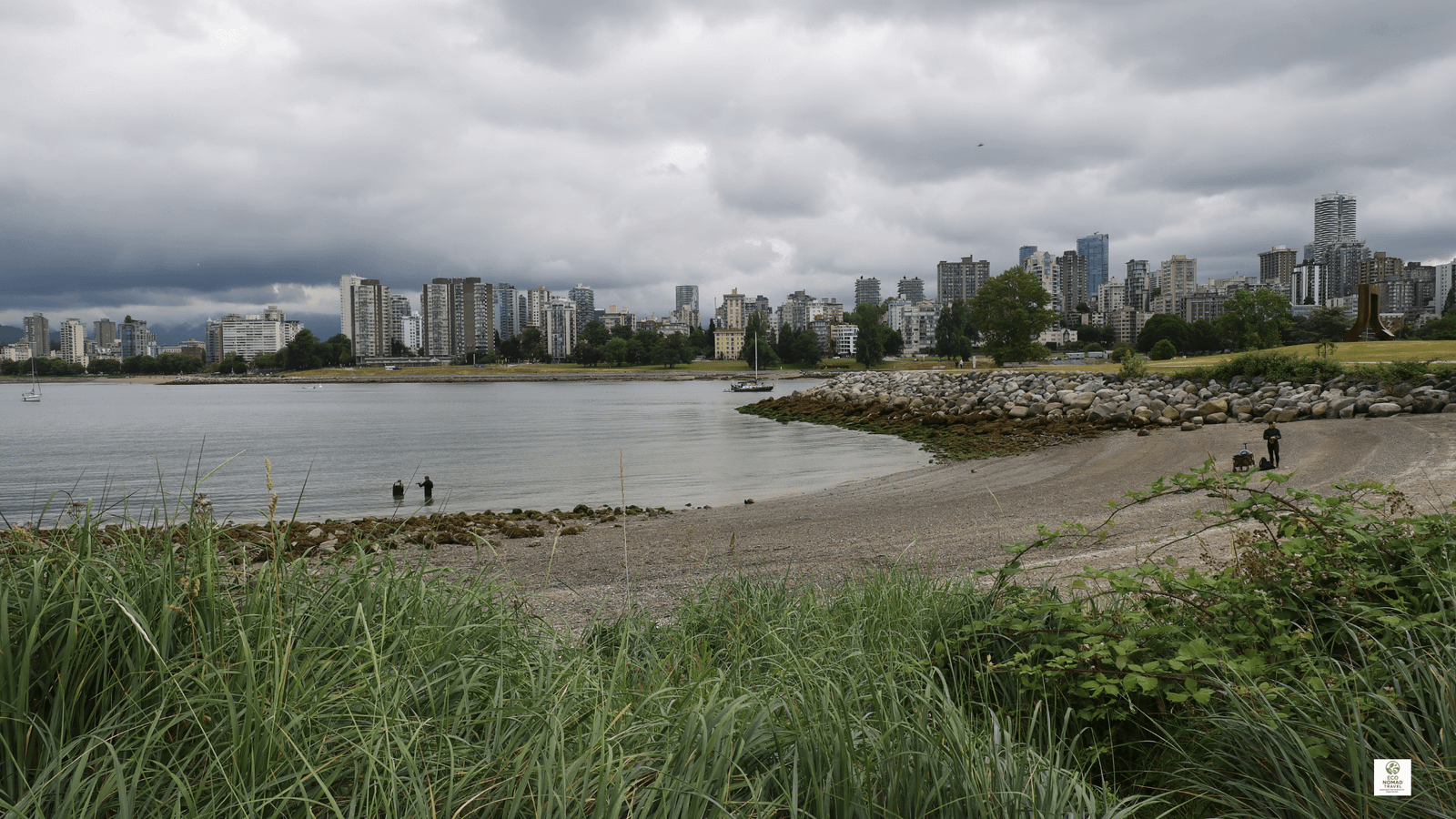 Vancouver, Canada (BC) beach with ocean views – low-impact coastal day